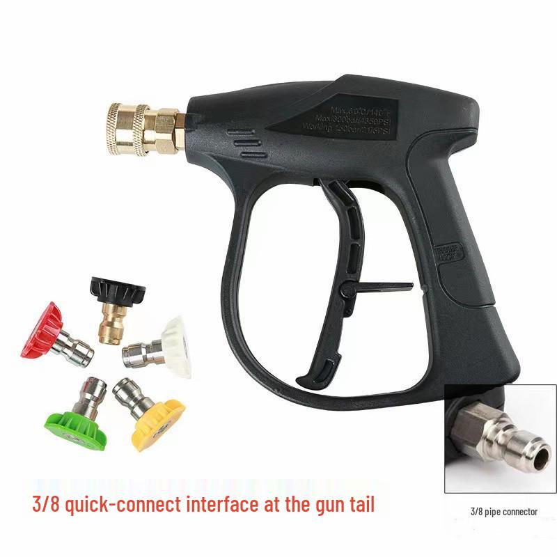 Fan-Shaped High-Pressure Car Wash Spray Gun with Aluminum Valve Core for Cleaning