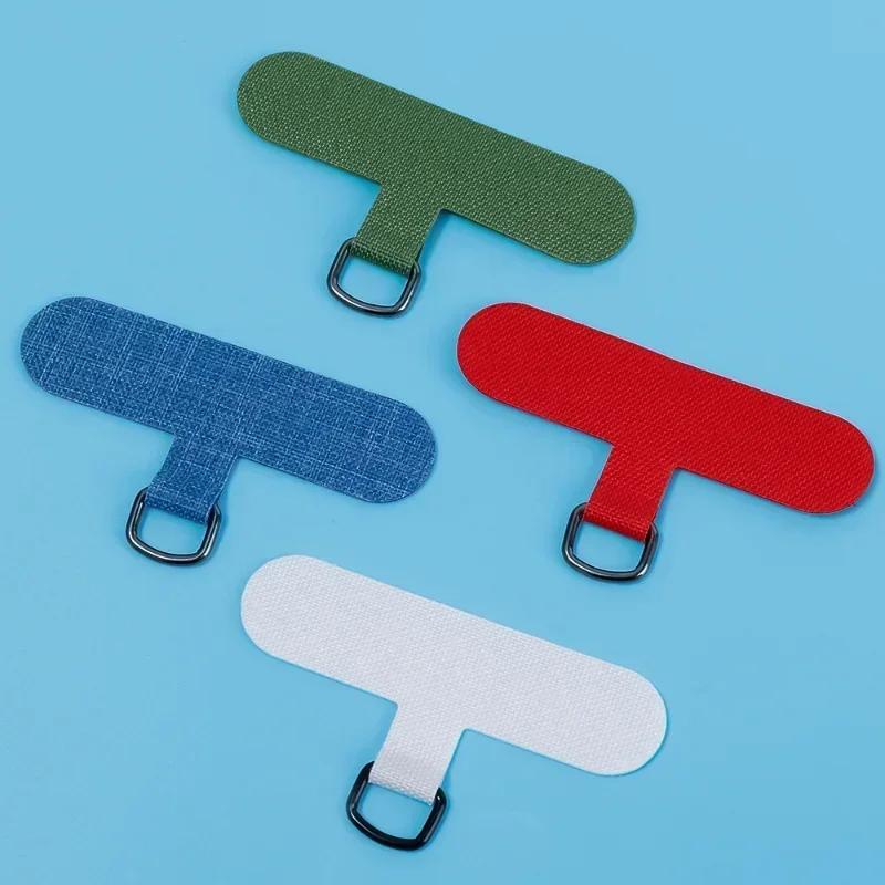 Universal Phone Lanyard Patch Pad Without Adhesive Cell Phone Strap Connector with Metal Ring for Apple IPhone Samsung Xiaomi