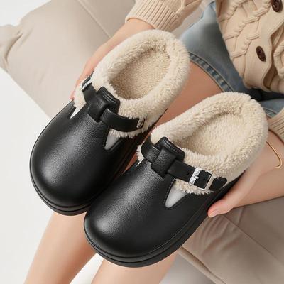 EVA Waterproof Cotton Slippers - Autumn/Winter 2025 Non-Slip Indoor Shoes for Men & Women