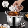 Stainless Steel Oil Pot with Double Handles And Strainer Large Capacity Oil Container with Lid Heat-Resistant Rust-Proof Multi-Purpose Kitchen Tool