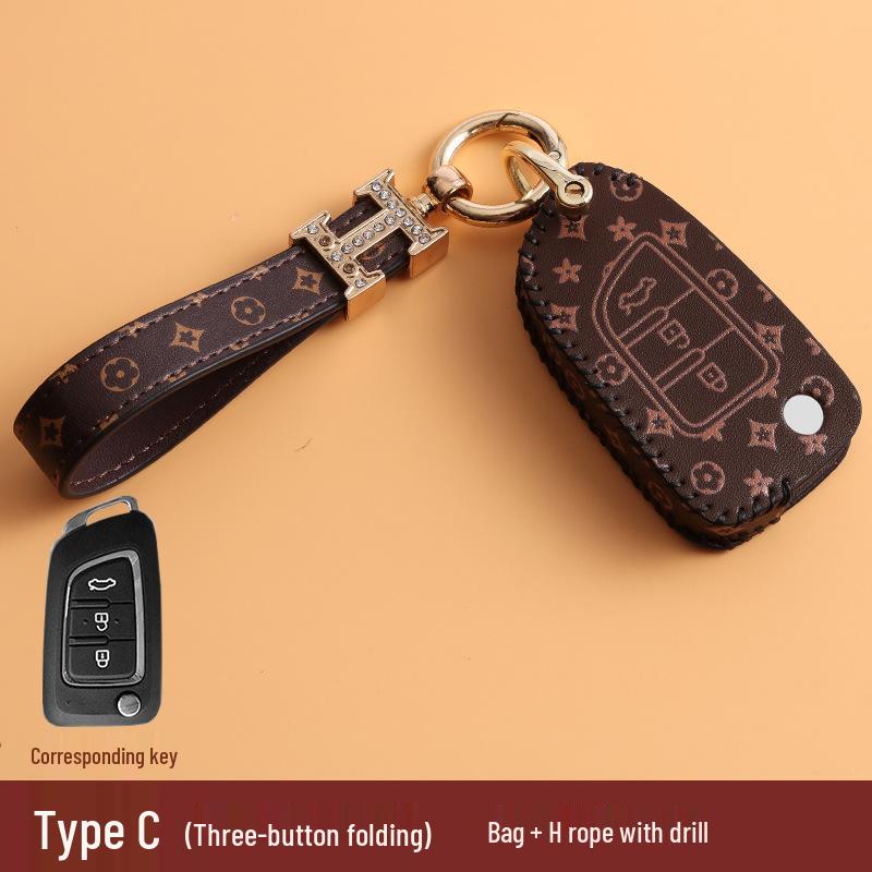 Dongfeng Fengguang Car Key Case for 580/S560, Aeolus AX7, Fengxing 330S, Jingyi IX5/X3, Buckle 370