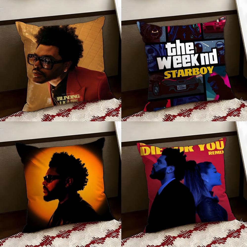 The WWeeknd Singer Cushion Cover Reversible Soft Durable Pillow Cover Home Car MultiScene Use for Daily Comfort