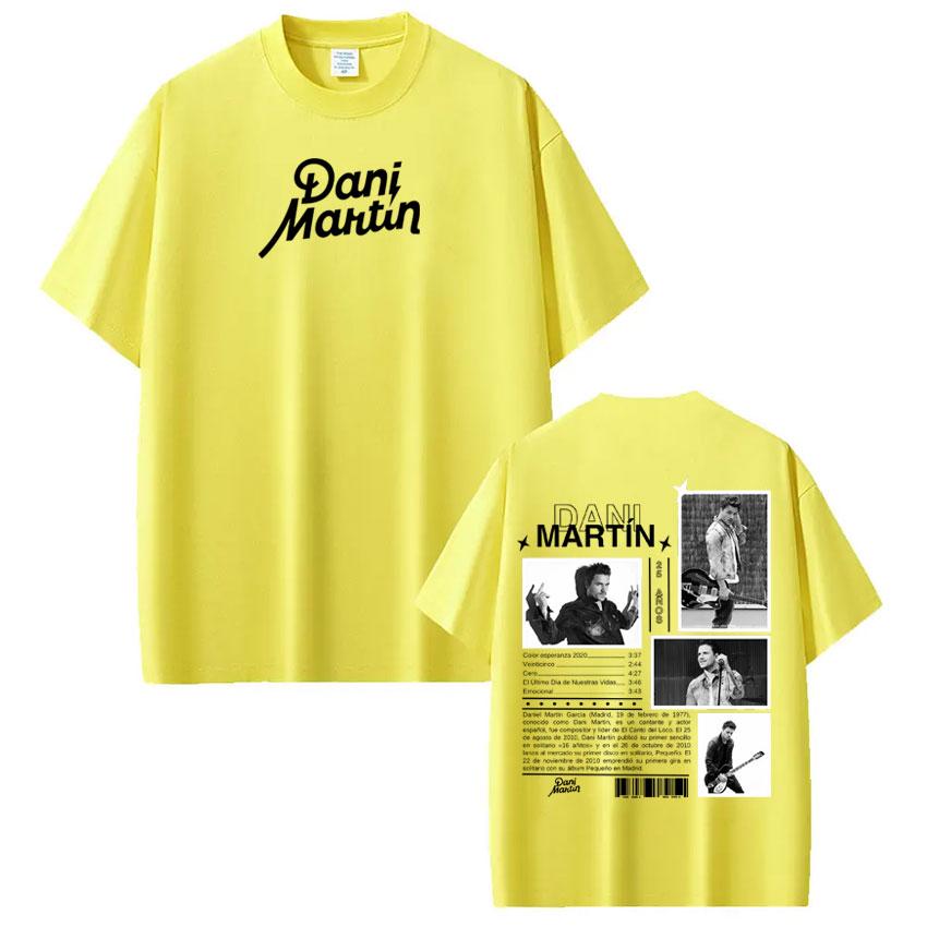Rapper Dani Martin Album Tour 2026 Druck T-Shirts Herren Damen Hiphop T-Shirts Baumwolle Mode Kurzarm T-Shirts Streetwear