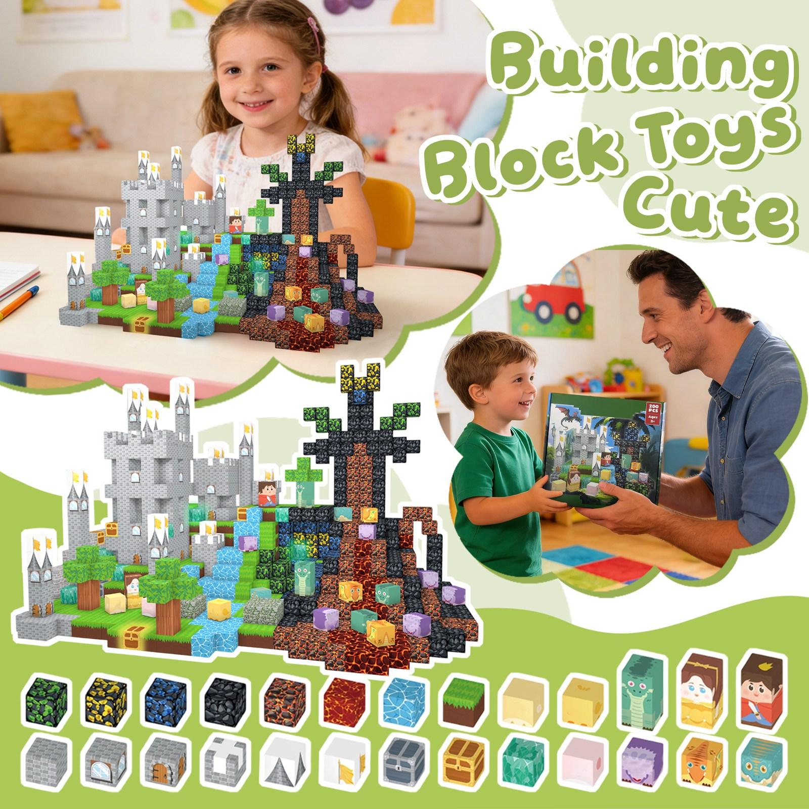 Magnetic Building Block Set, Magnetic  , Magnetic Sheets, Children S Diy Toys One Size