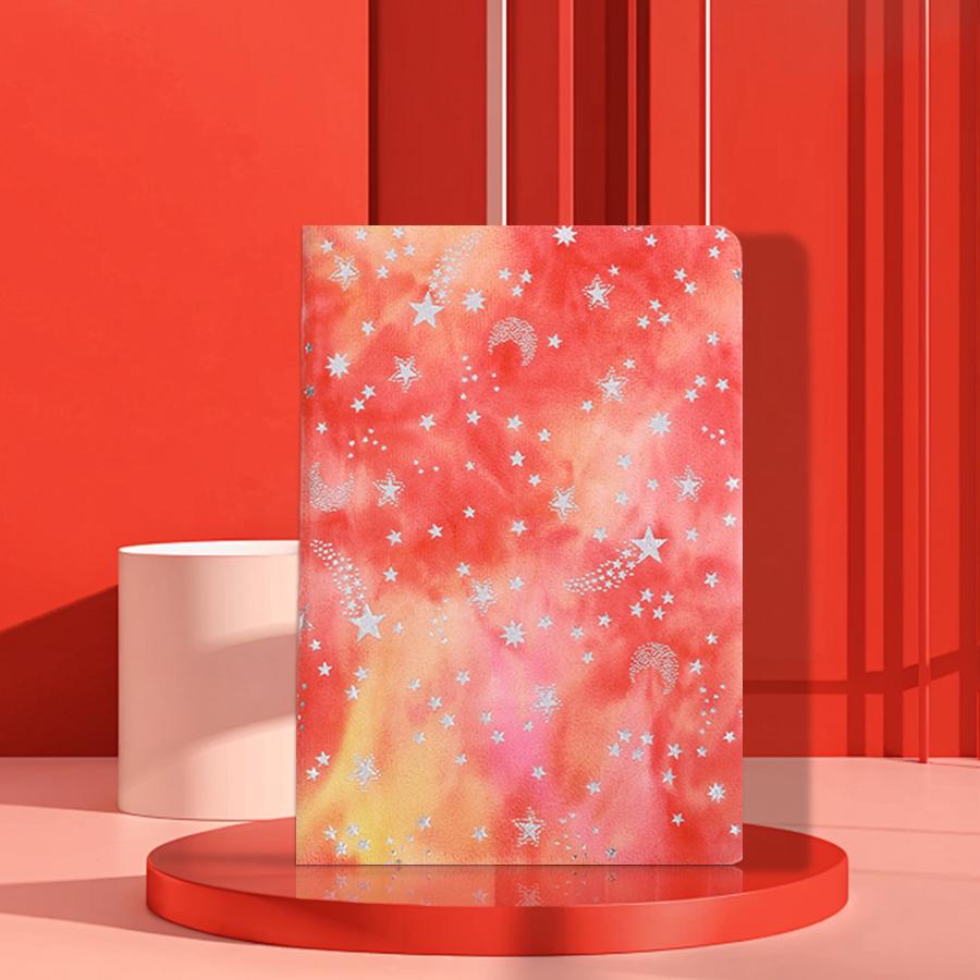 Luxury Gradient Plush Star Notebook, A5 Student Diary, Daily Plan, Perfect High Value Gift, Reward, 1Pc