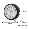 CASIO Alarm Clock Table Clock Dark Brown Brown Analog Small Snooze Light TQ-149-5JF
