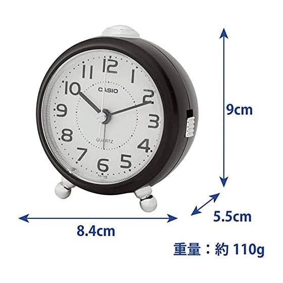 CASIO Alarm Clock Table Clock Dark Brown Brown Analog Small Snooze Light TQ-149-5JF