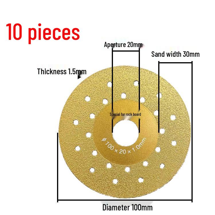 Sintered Stone Tile Cutting and Polishing Blade - 45 Degree Beveling and Flat Grinding