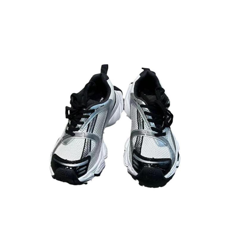 Autumn and Winter New Dad Shoes Men's and Women's Couple Shoes Thick Sole Heightening Mesh Polishing Trendy Shoes Transportation Sports Shoes