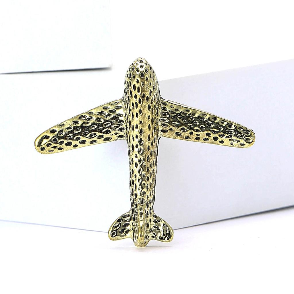 Japan And South Korea High-End Creative Alloy Smooth Plane Brooch Fashion Versatile Men'S And Women'S Suit Coat Corsage Jewelry Pin