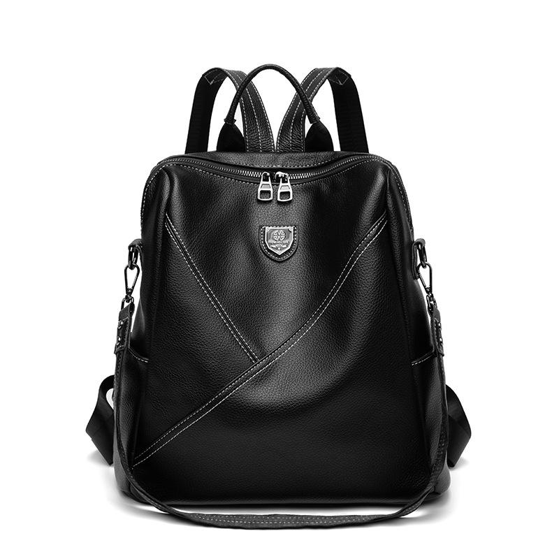 Genuine Cowhide Leather Backpack for Women