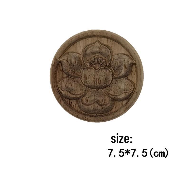 

Chinese Lotus Wood Carving Stickers for Furniture and Cabinet Decoration