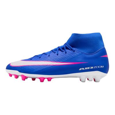 Zoom Mercurial Superfly 10 Academy AG High Racer Blue Tacchetti Unisex Bianchi FQ8329-446