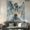 Messi Wall Tapestry Aesthetic Wall Hanging Printed Fabric Blanket Decorative Tapestries for Bedroom Living Room Home Decor