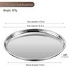 Stainless Steel Multi-Purpose Round Tray - Large Plate for Vegetables, Fish, Barbecue, Commercial or Household Use