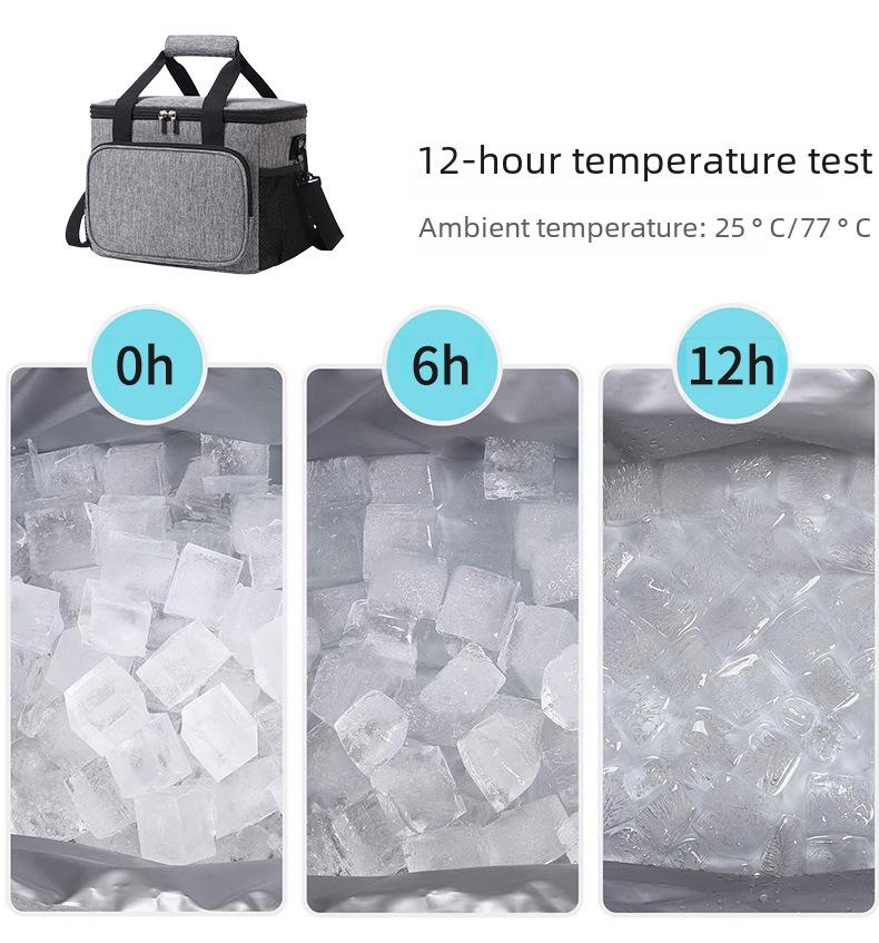 Large Waterproof Insulated Picnic Bag - Oxford Cloth, Portable, Thickened for Outdoor Use