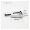 6 Pieces Electric Guitar Bridge Saddle 10.5mm Set with Spring Screws Zinc Alloy
