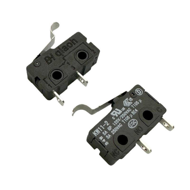 KW11-2 Micro Switch 2-Pin with R Handle Device Stroke Limit Reset Button 5A