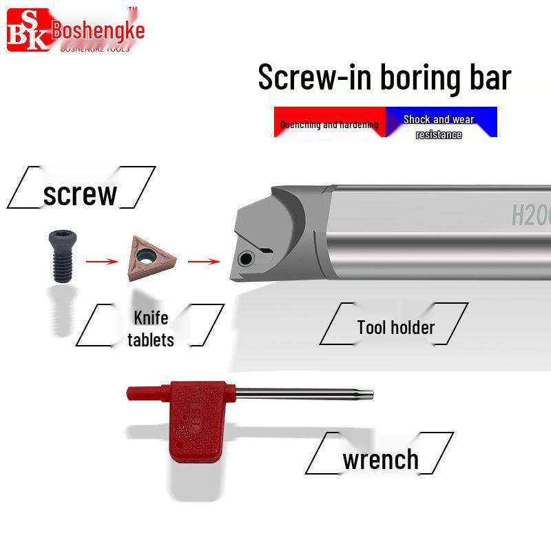 High-Speed Steel Anti-Vibration CNC Boring Bar: H10 12 16 20-STFCR11 Lathe Tool Holder