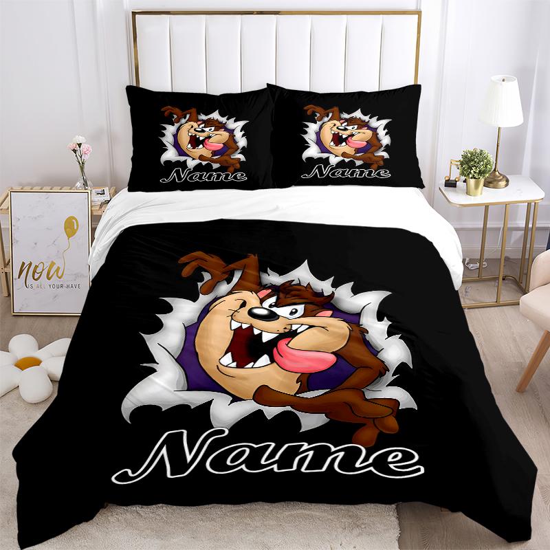 Custom Textile Thunder Cat Bedding 3 Piece Set HD Print Duvet Cover Pillowcases for Teens Adult Bedroom Decoration