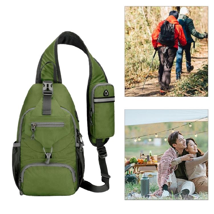 Mans Casual Daypacks Travel Chest Pocket Shoulder Backpacks Nylon Crossbody Bag