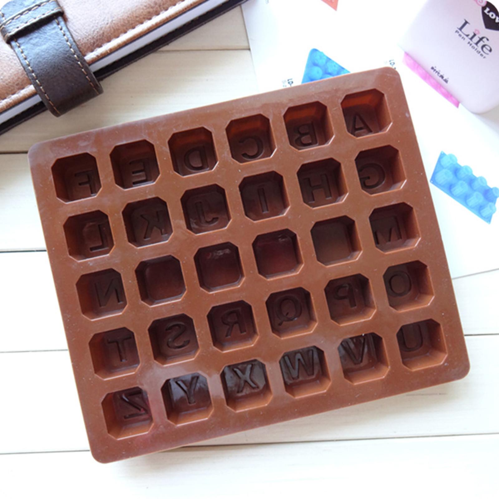 

Сахарная помадка 26 букв Силиконовый шоколадный пробел Торт-мороженое