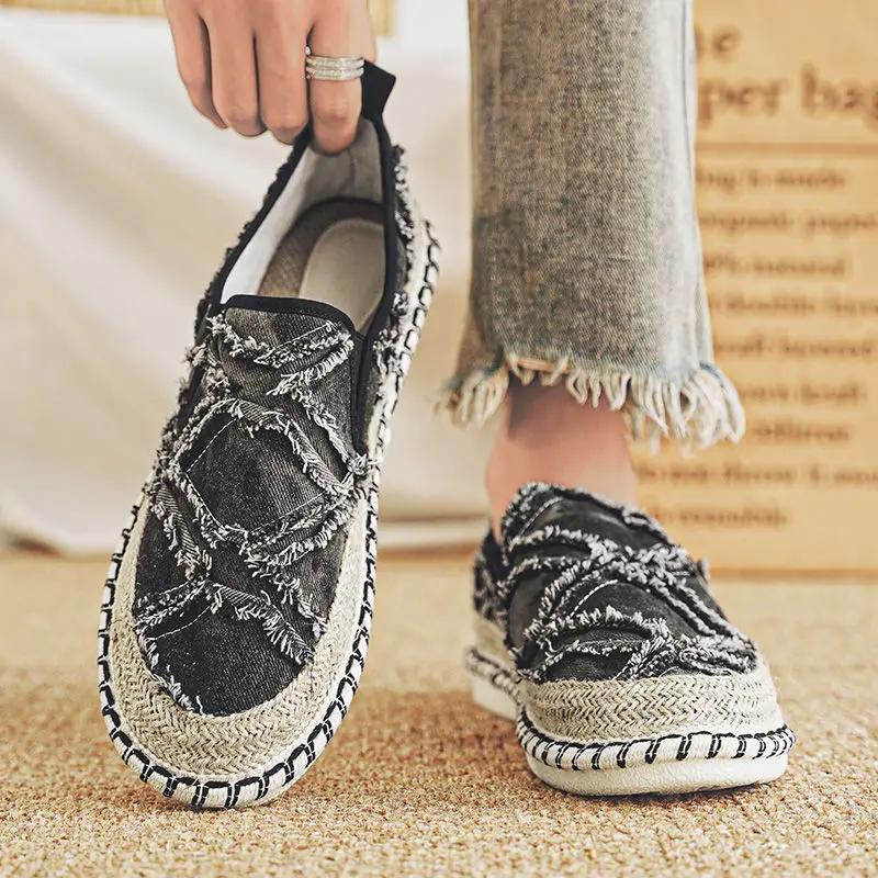 Mode Herren Freizeitschuhe Koreanischer Stil Canvas Weich Junge Studenten Sneaker Nicht-Leder Größe 44 Mode 2025 Arbeit Neuheiten Angebote Herrenschuh