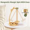 Knitting Yarn Holder Wood Yarn Holder Rotating Thread Spool Yarn Stand Magnetic Yarn Dispenser for Crocheting Knitting