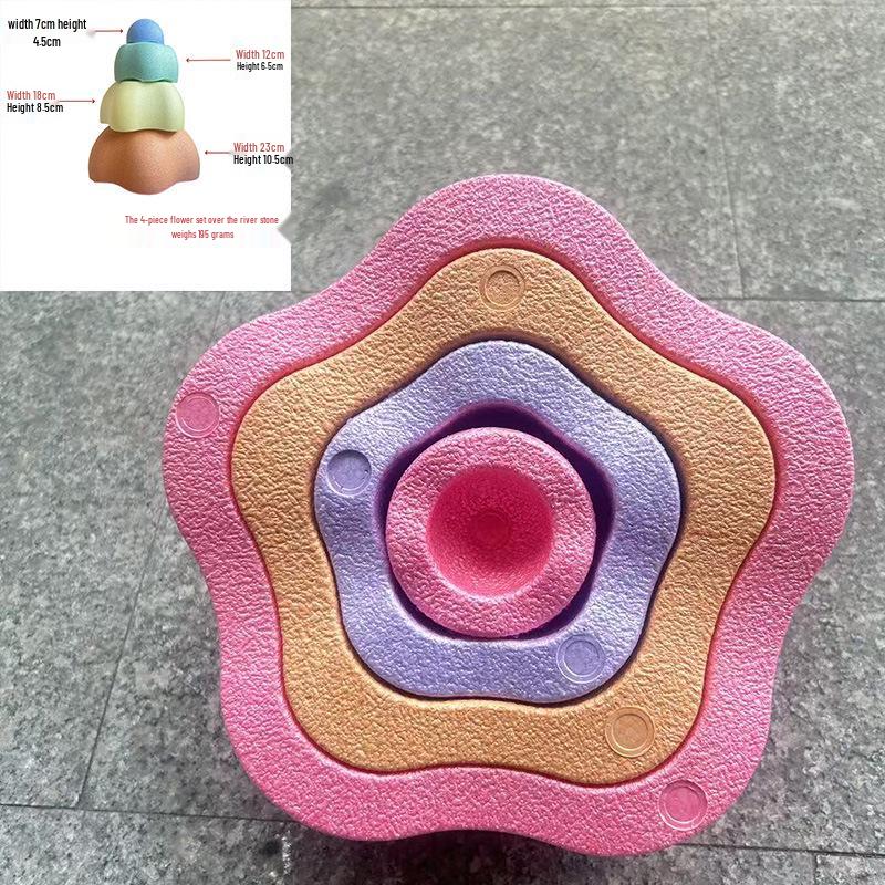 „Trittsteine für Kinder: Sensorisches Gleichgewicht und frühpädagogische Regenbogenpfade"