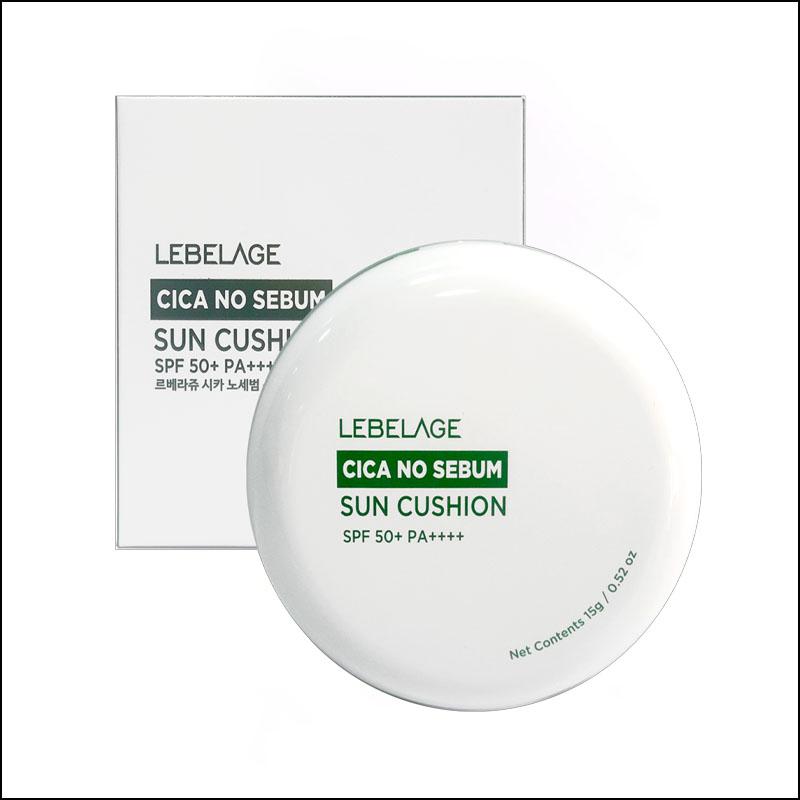 Lebelage Cica No Sebum Sun Cushion 15g / exp 2026.04.06