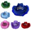 Breathable Plush Trim Cowboy Hats for Woman Male Sunproof Windproof Cowboy Hats