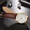 Quartz Men's Luminous Swiss Luxury Leather Strap Watch