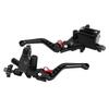 Universal 7 8in Hydraulic Adjustable Brake Upper Pump Clutch Levers Handle Assembly (Black)