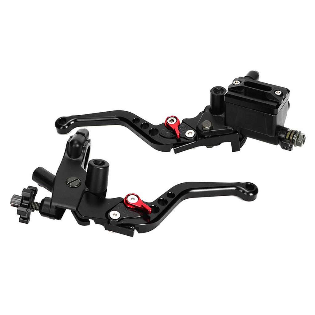 Universal 7 8in Hydraulic Adjustable Brake Upper Pump Clutch Levers Handle Assembly (Black)