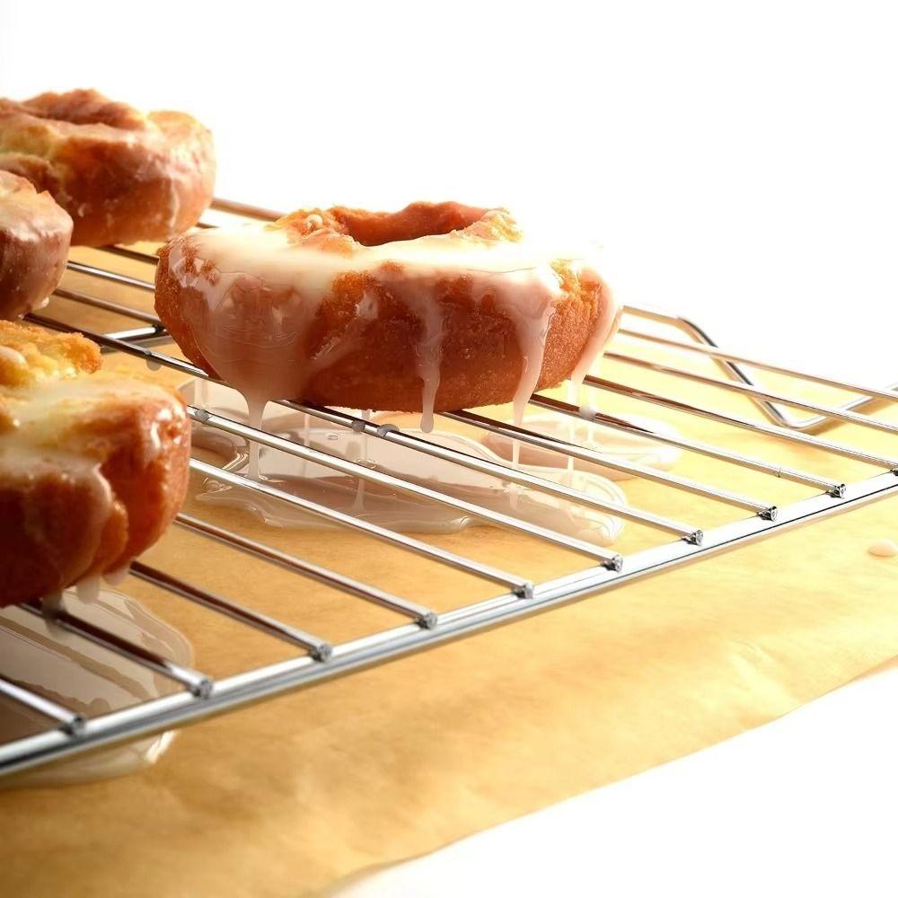 New 304 Stainless Steel Stainless Steel Baking Tray Oil Filter Removable Cooling Rack BBQ Tray Baking Cake Pan Kitchen Use