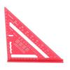 Woodworking Triangle Aluminum Alloy Electrophoretic Paint Clear Scale Triangle Carpenter Square Red