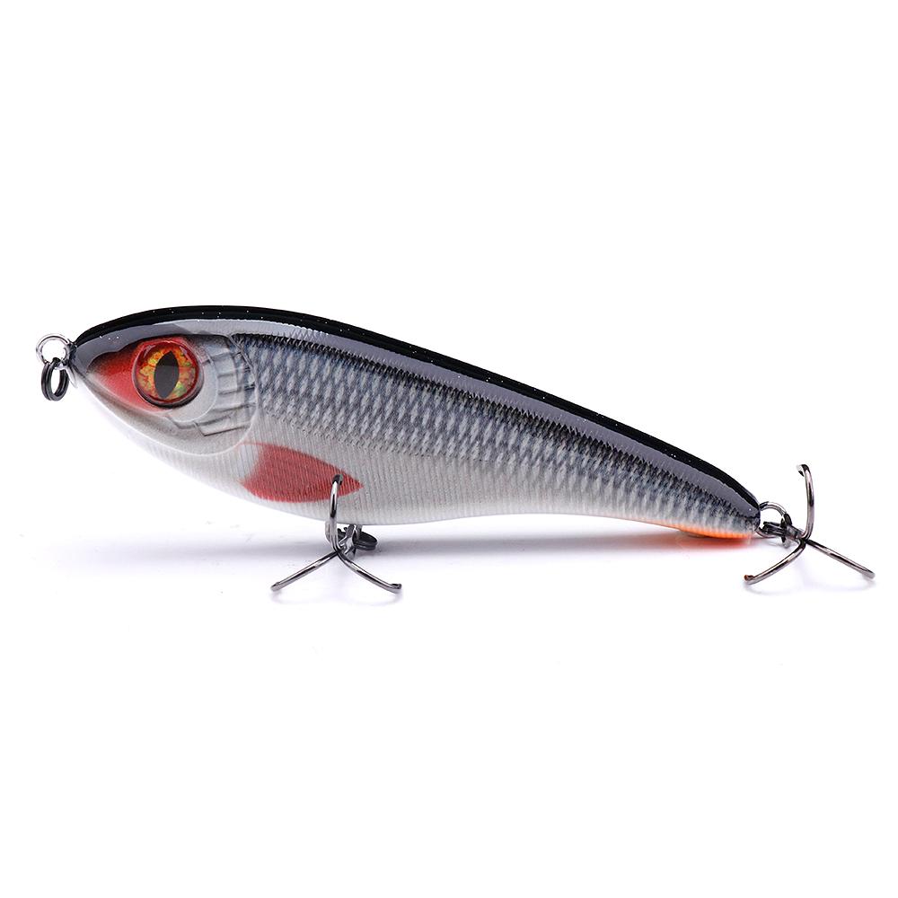 Jerk Hecht Angelköder 105mm 30g Sinkend Hecht Wobbler Jerkbait Hart Schwimmköder Slider Köder Angeln Solide Köder