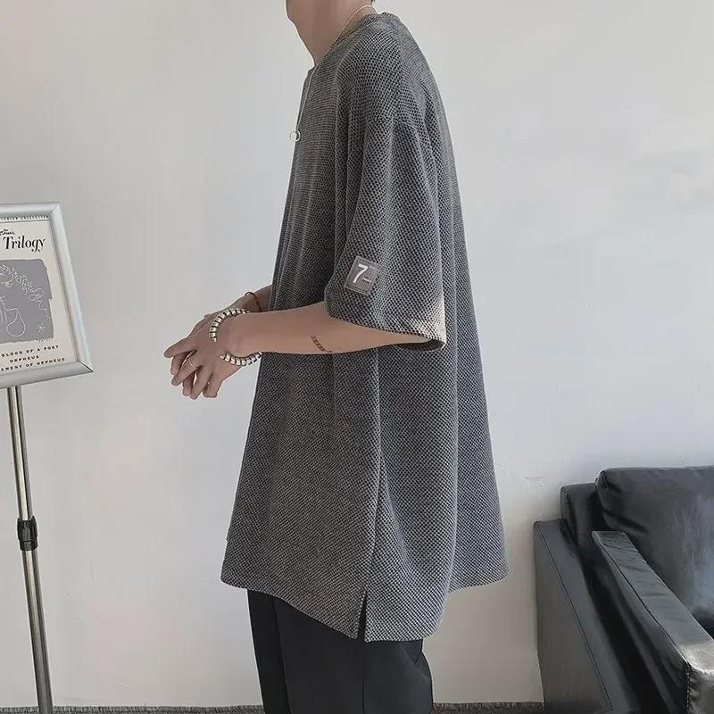 Men's Stylish Hollow Short-Sleeved T-Shirt - High-End Summer Wear