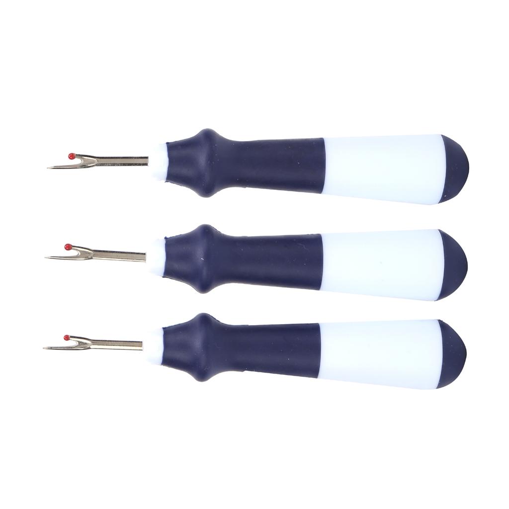 3Pcs Seam Ripper Durable Stainless Ergonomic Handy Handles Thread Remover Sewing Crafting Embroidery