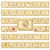 Gold Color Zircon Butterfly Moon Star Heart Italian Charm Link Fit 9mm Stainless Steel Bracelet Women Men DIY Making Gifts
