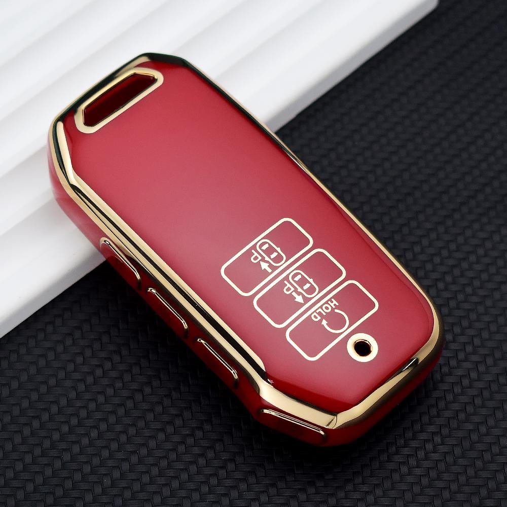 Złote 7-przyciskowe etui na kluczyk samochodowy TPU dla Kia 2022 Sportage 2023 Niro Hybrid 2021 Sorento 2021 2022 MQ4 2022 EV6 GT-Line K8 V6