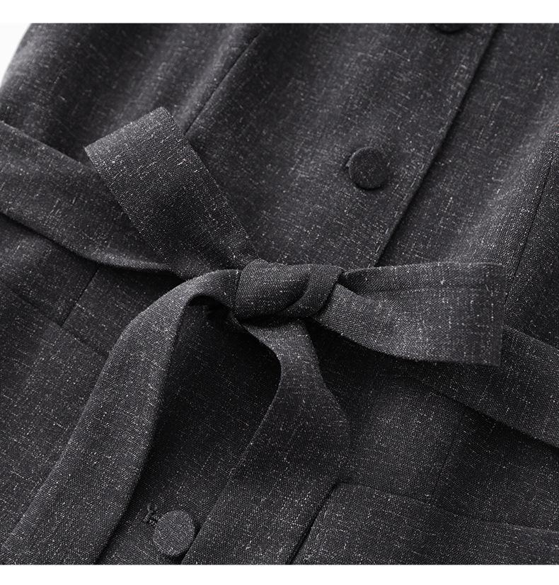 South Oil Fashion Linen Lace-Up Waistcoat & Wide-Leg Pants Set