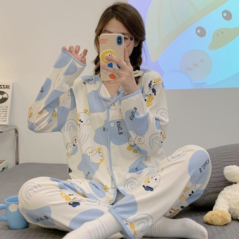 Spring and Summer Monthly Clothing Postpartum Breastfeeding Nursing Clothes Loose Monthly Clothing Maternity Pajamas Homewear