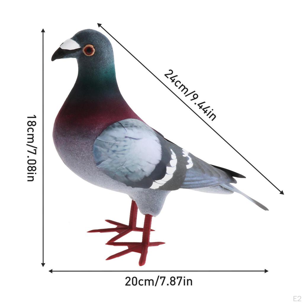 2 Pieces Realistic Foam Bird Statuette Ornament Simulated Detailed Educational Decoration Suitable