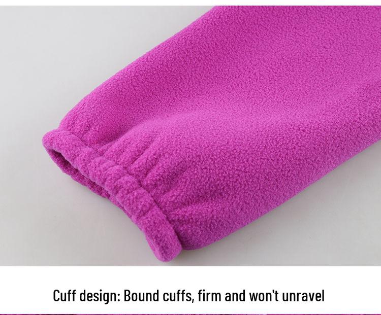 2024 Spring & Autumn Plus Size Fleece Jacket for Middle-aged & Elderly Women, Thickened Casual Cardigan for Moms