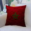 M-Morocco Map Flag Pillow Cushion Cover Pillowcase Living Room Sofa Home Decor Customized