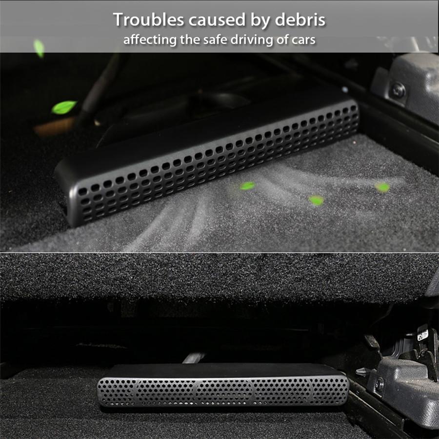 Car UnderSeat Air Conditioner Vent Protective Cover Grill For Peugeot 3008 17-18