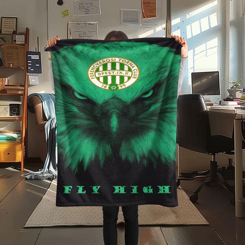 1PC FTC Logo Patterned Flannel Blanket Suitable For All Seasons for Home Decor Warmth and Comfort Gifts Holiday Present
