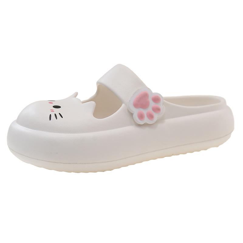 Women’s 2025 Summer Mary Jane Sandals: Non-Slip Kitten Heel, Thick Sole, Closed Toe Outdoor Slippers