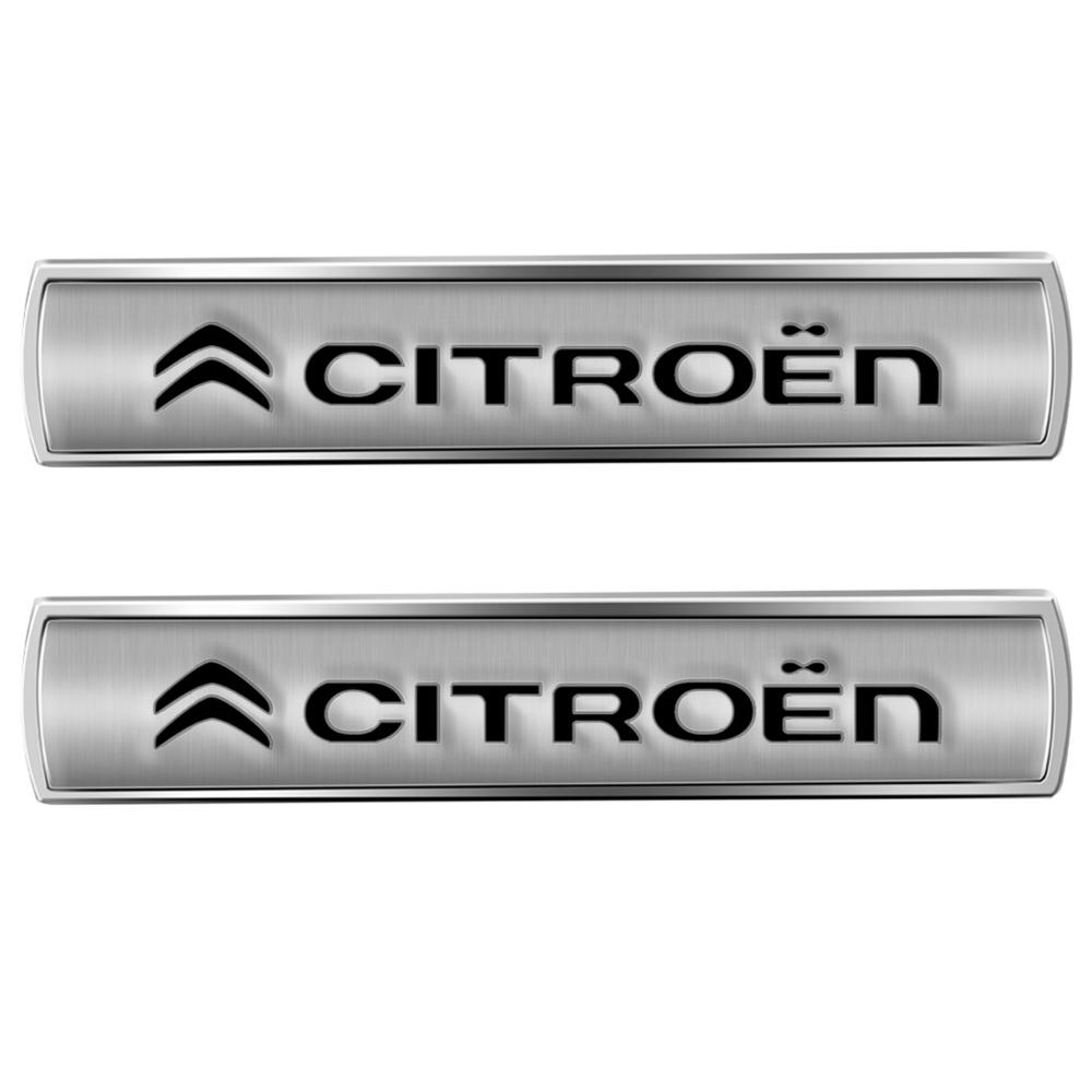

2pcs 3D Metal Car Side Door Window Body Control Panel Trunk Stickers For Citroen C5 C4 C3 C2 C1 Berlingo Xsara Decal Accessories